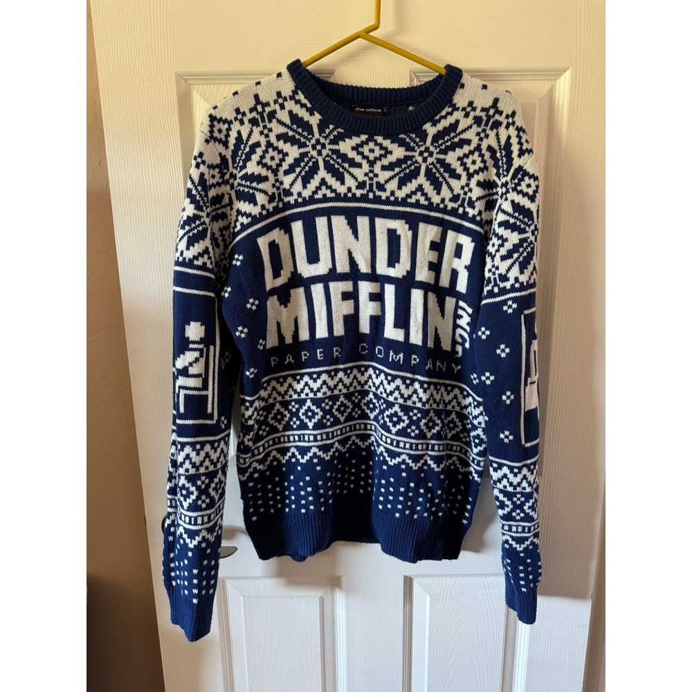 The Office‎ Dunder Mifflin Ugly Christmas Sweater Mens Size Medium